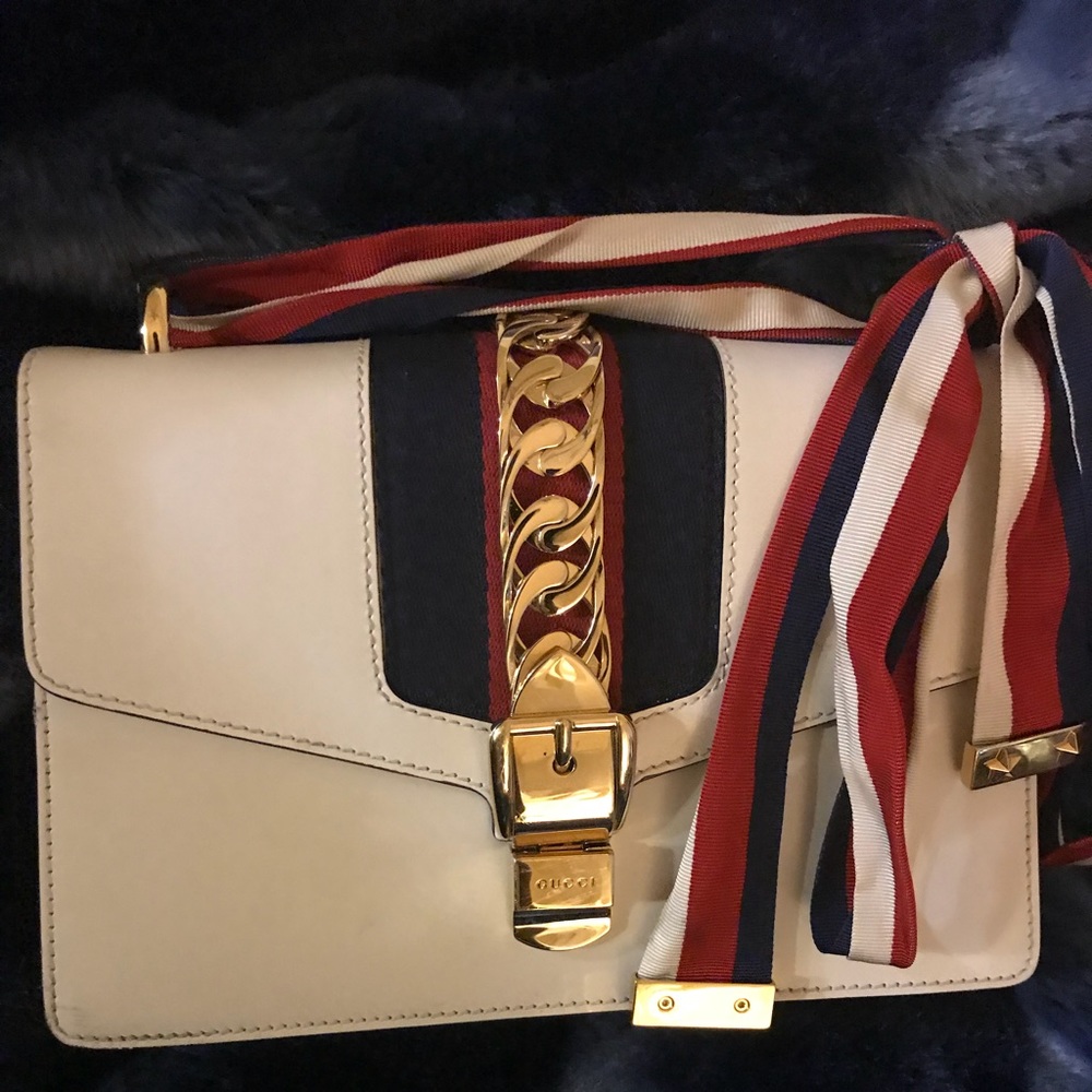 Sylvie Leather Gucci Bag